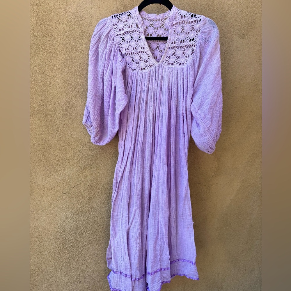 RARE VINTAGE Lilac Cotton Dream Dress